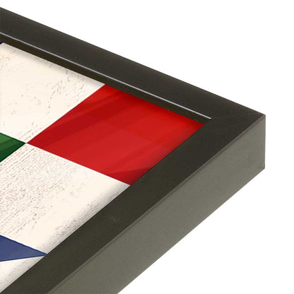 [Color:Satin Black], Picture of art in a Satin Black frame at an angle