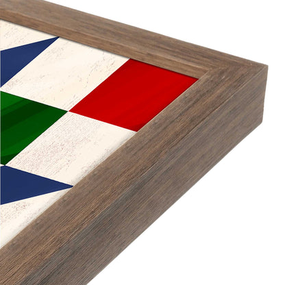 [Color:Walnut], Picture of art in a Walnut frame at an angle