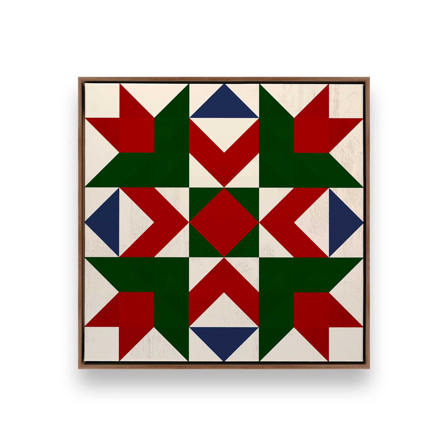 Patchwork Holiday Star, Set of 4 Canvas Prints