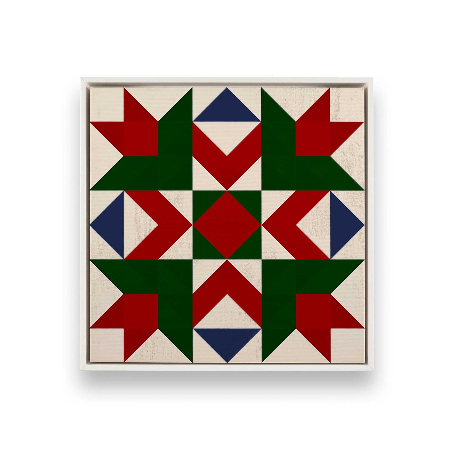 Patchwork Holiday Star, Set of 4 Canvas Prints