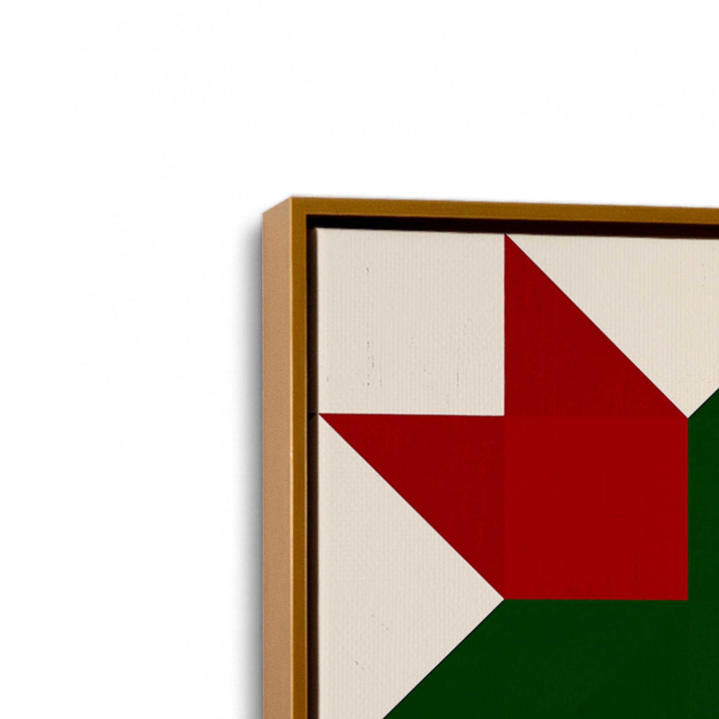 [Color:Polished Gold], Picture of art in a Polished Gold frame at an angle