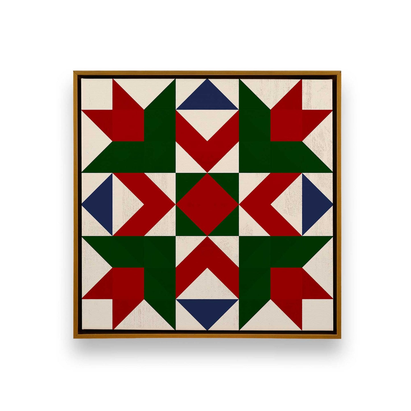 Patchwork Holiday Star, Set of 4 Canvas Prints