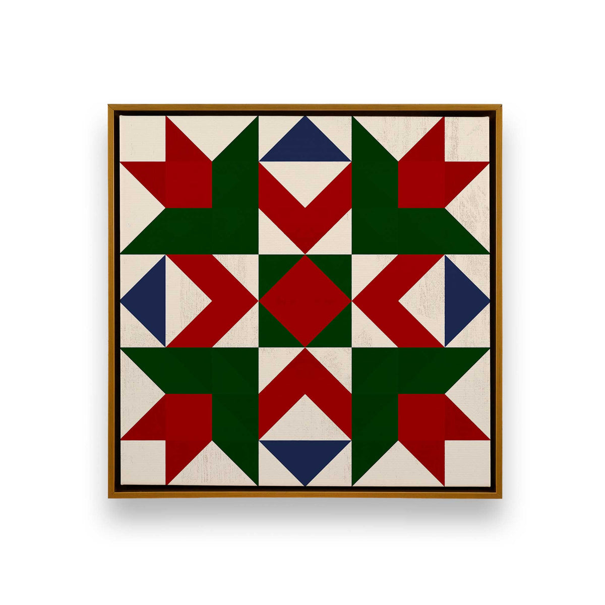 Patchwork Holiday Star, Set of 4 Canvas Prints