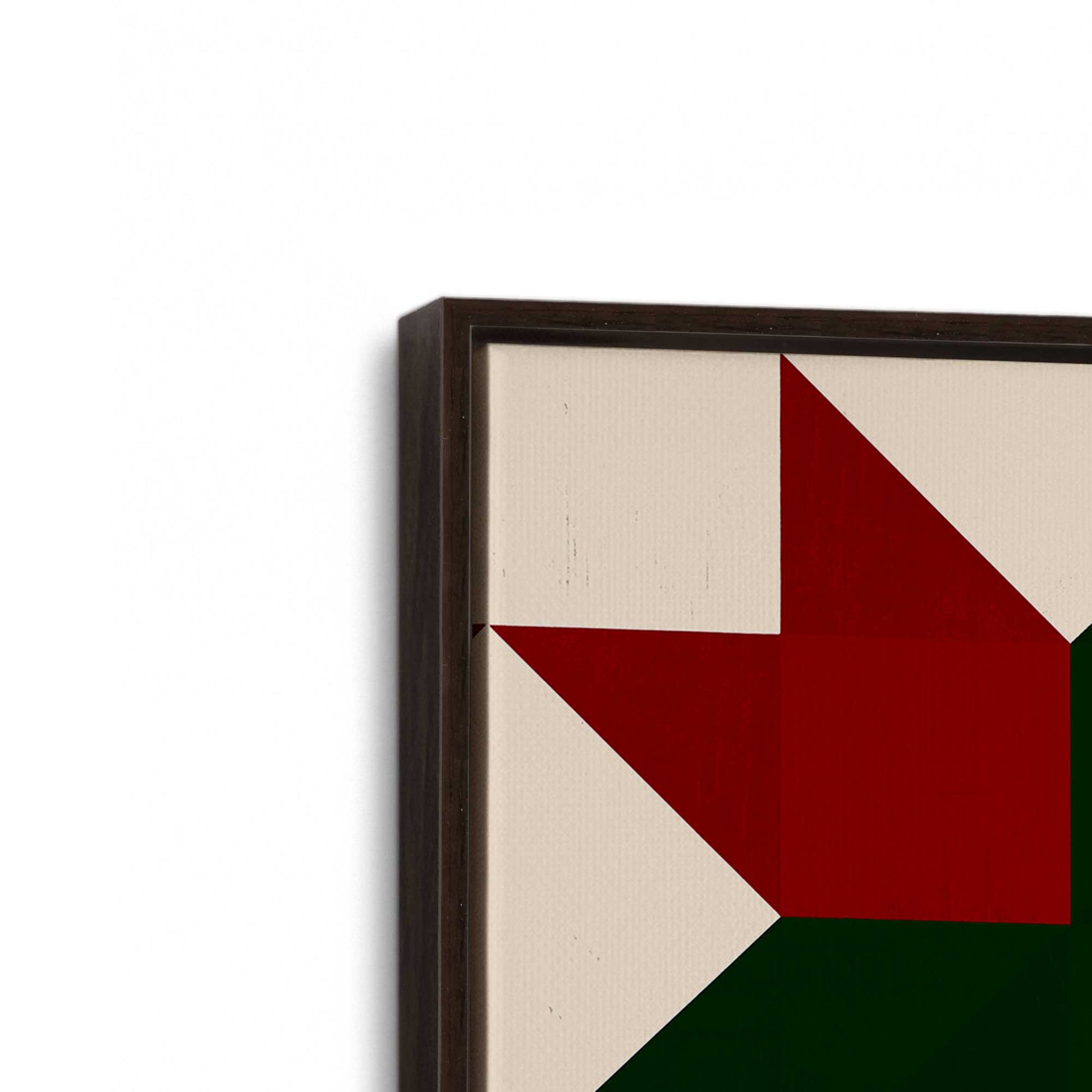 [Color:Espresso], Picture of art in a Espresso frame at an angle