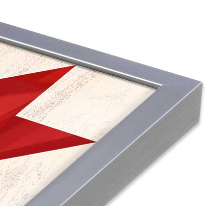 [Color:Opaque White], Picture of art in a Opaque White frame at an angle