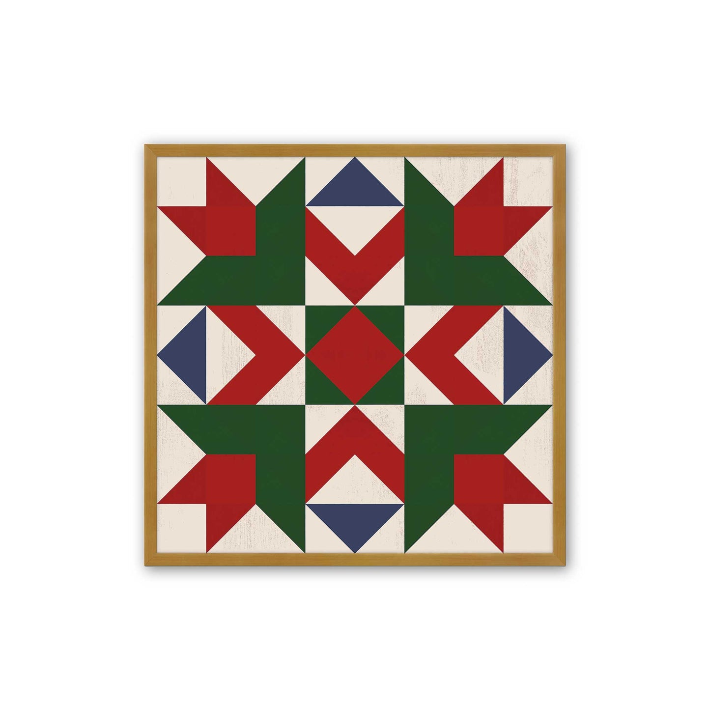 Patchwork Holiday Star, Set of 4 Paper Prints