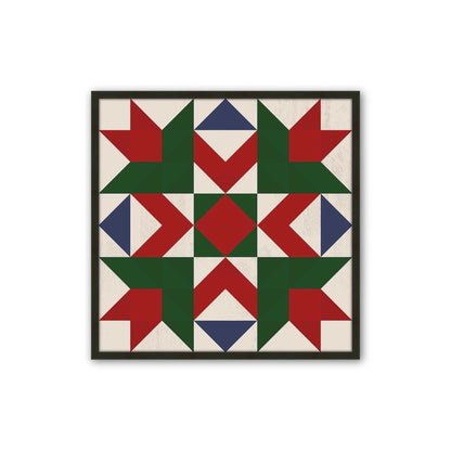 Patchwork Holiday Star, Set of 4 Paper Prints