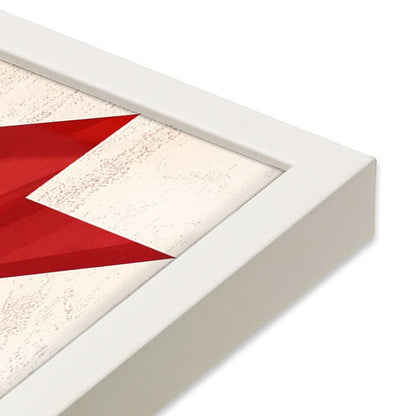 [Color:Opaque White], Picture of art in a Opaque White frame at an angle