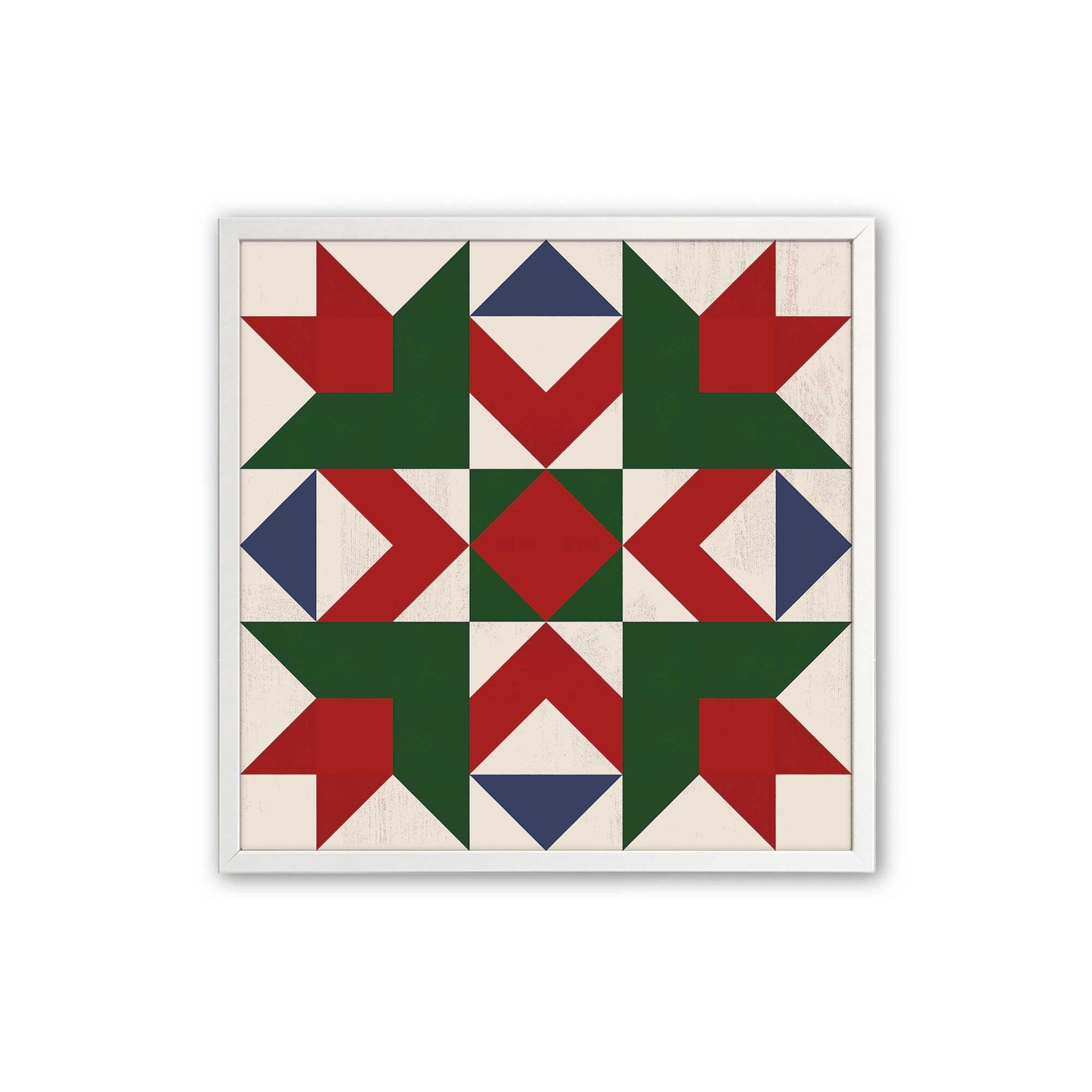 Patchwork Holiday Star, Set of 4 Paper Prints