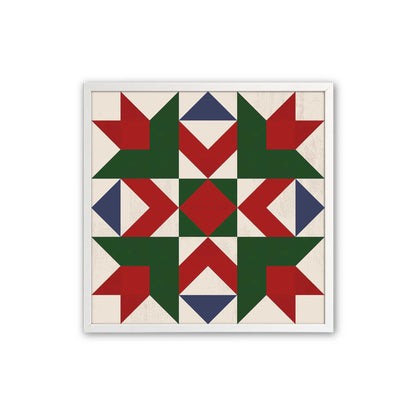 Patchwork Holiday Star, Set of 4 Paper Prints