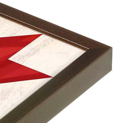 [Color:Espresso], Picture of art in a Espresso frame at an angle