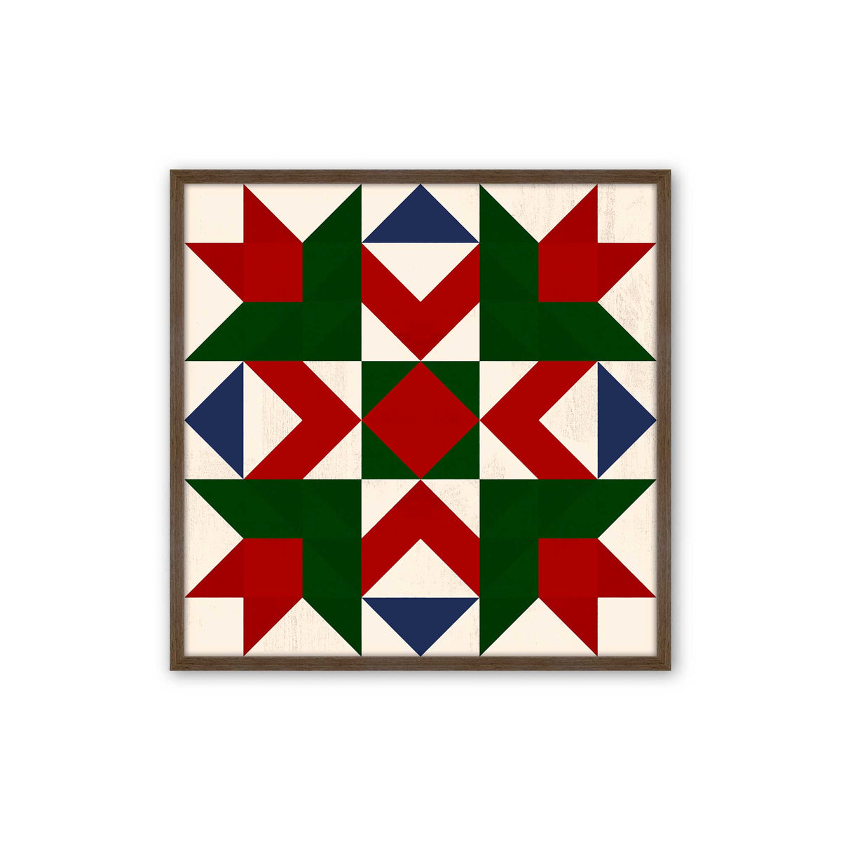 Patchwork Holiday Star, Set of 4 Paper Prints