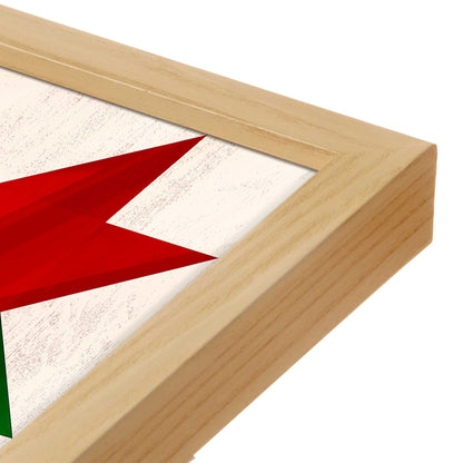 [Color:Espresso], Picture of art in a Espresso frame at an angle