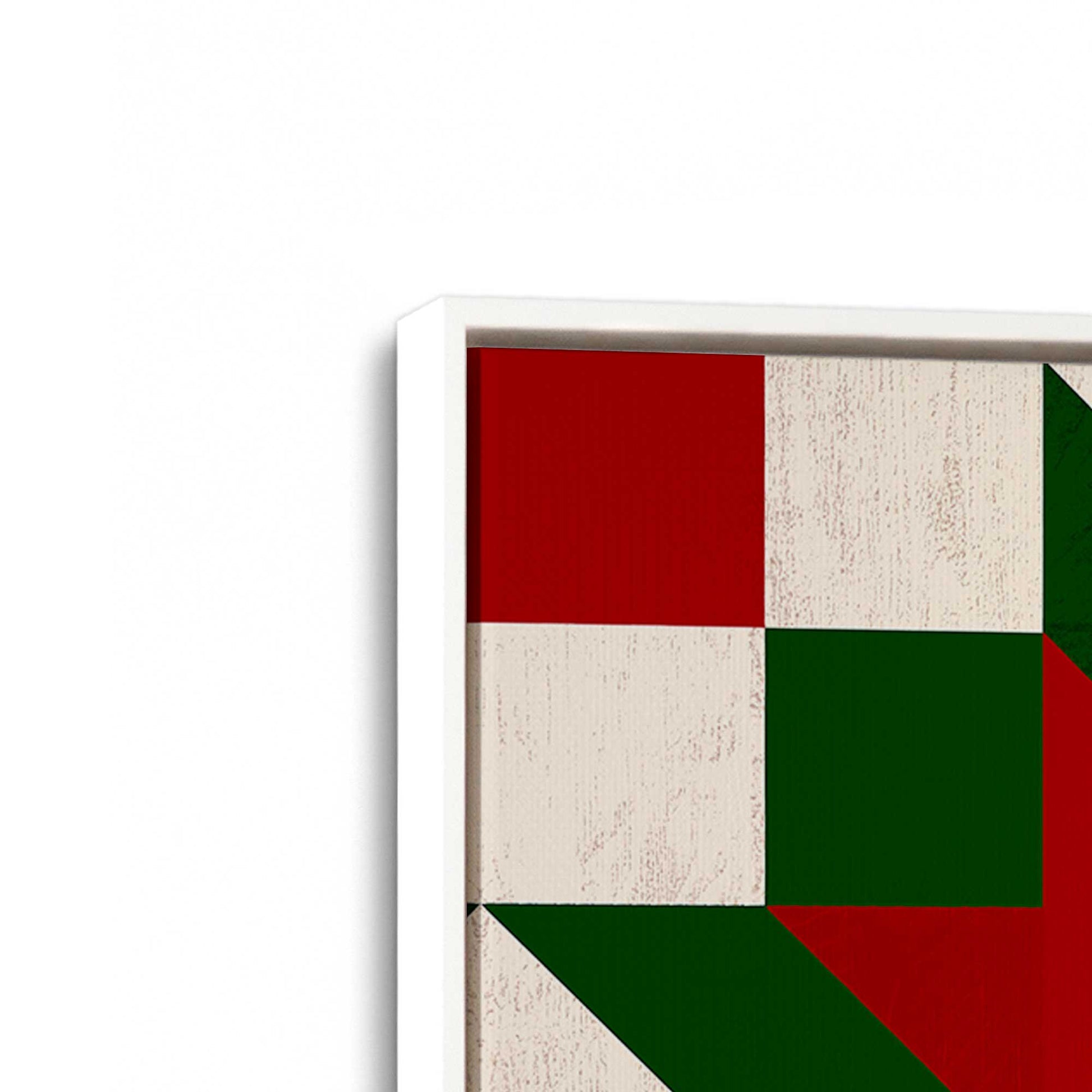 [Color:Opaque White], Picture of art in a White frame at an angle