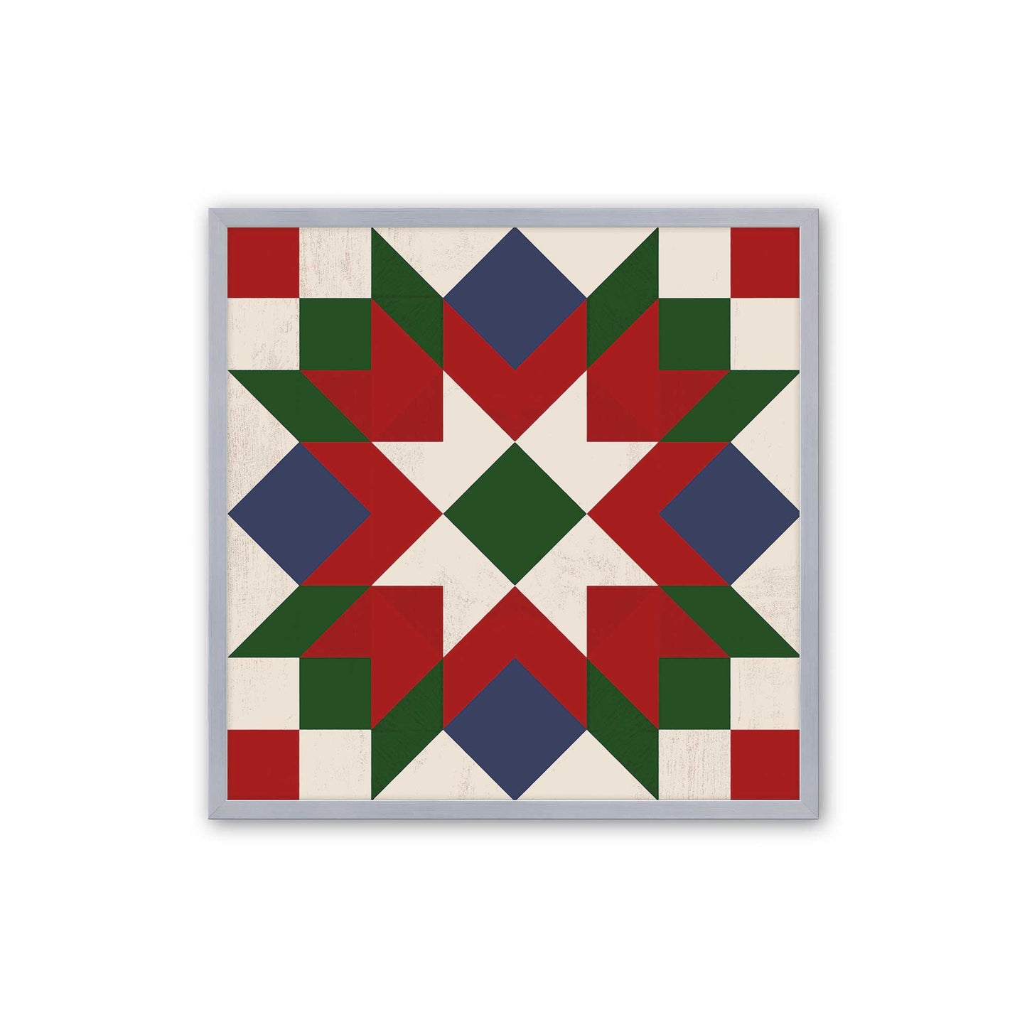 Patchwork Holiday Star, Set of 4 Paper Prints