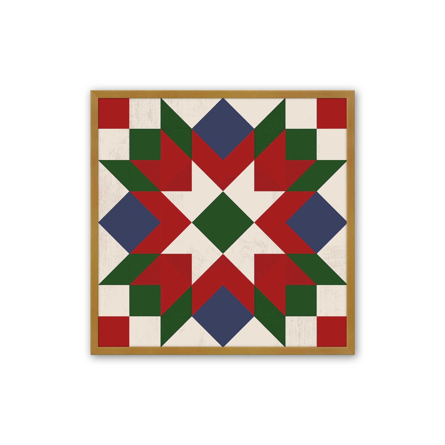 Patchwork Holiday Star, Set of 4 Paper Prints