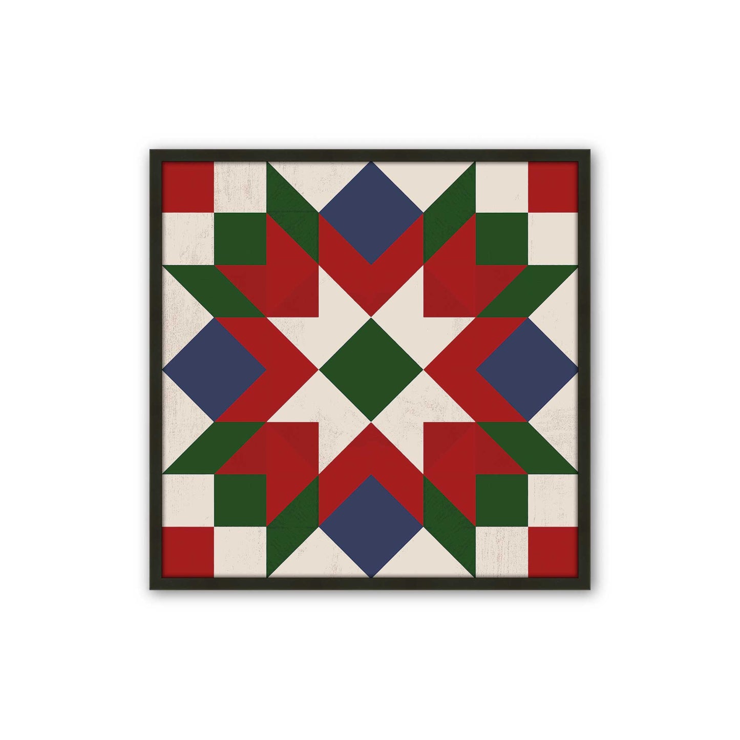 Patchwork Holiday Star, Set of 4 Paper Prints