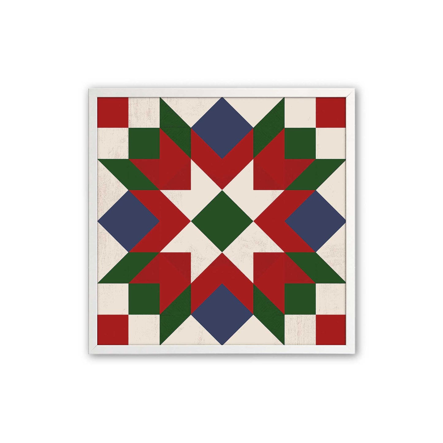 Patchwork Holiday Star, Set of 4 Paper Prints