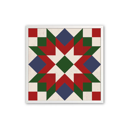 Patchwork Holiday Star, Set of 4 Paper Prints