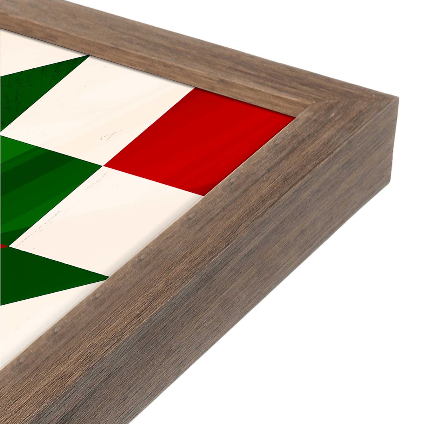 [Color:Walnut], Picture of art in a Walnut frame at an angle