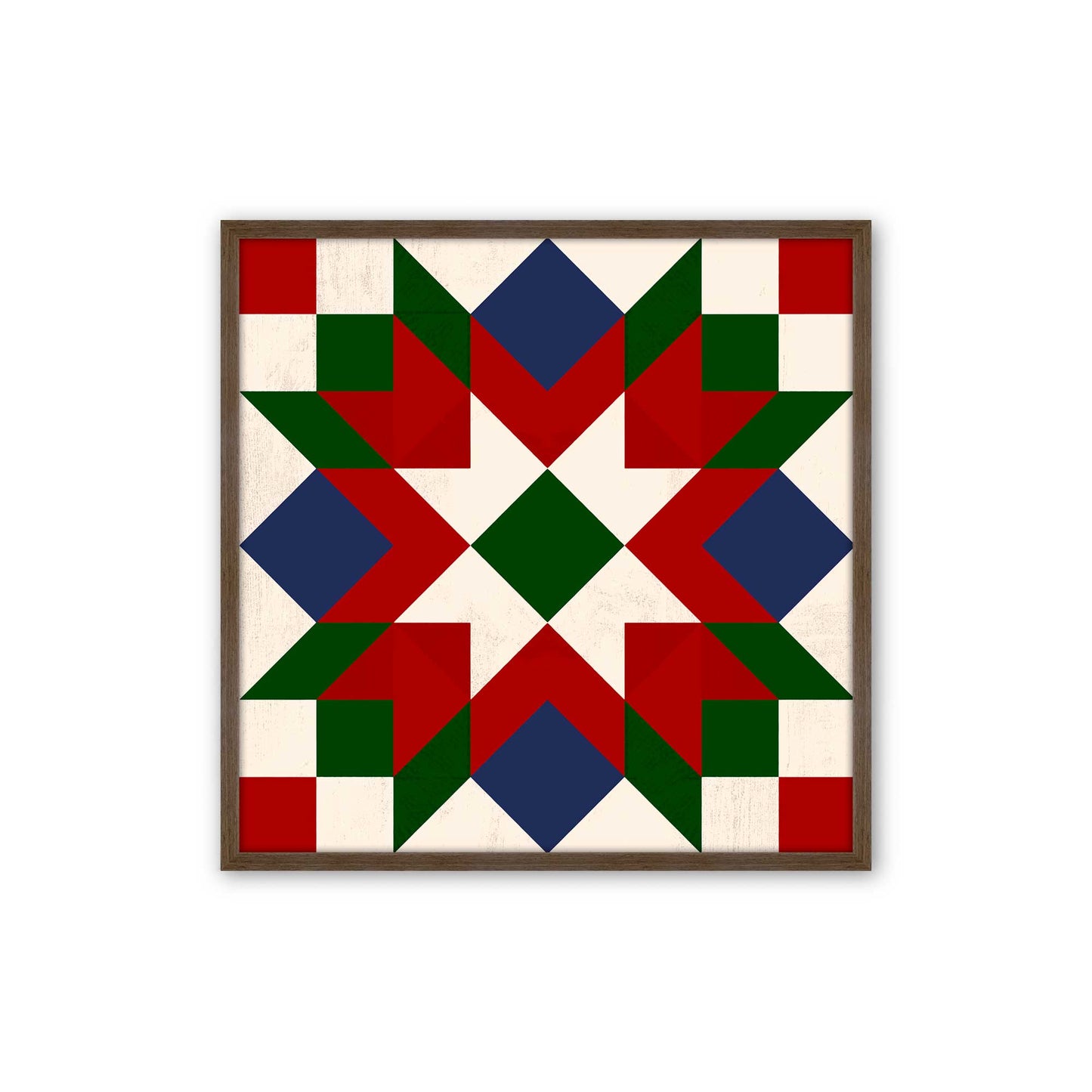 Patchwork Holiday Star, Set of 4 Paper Prints