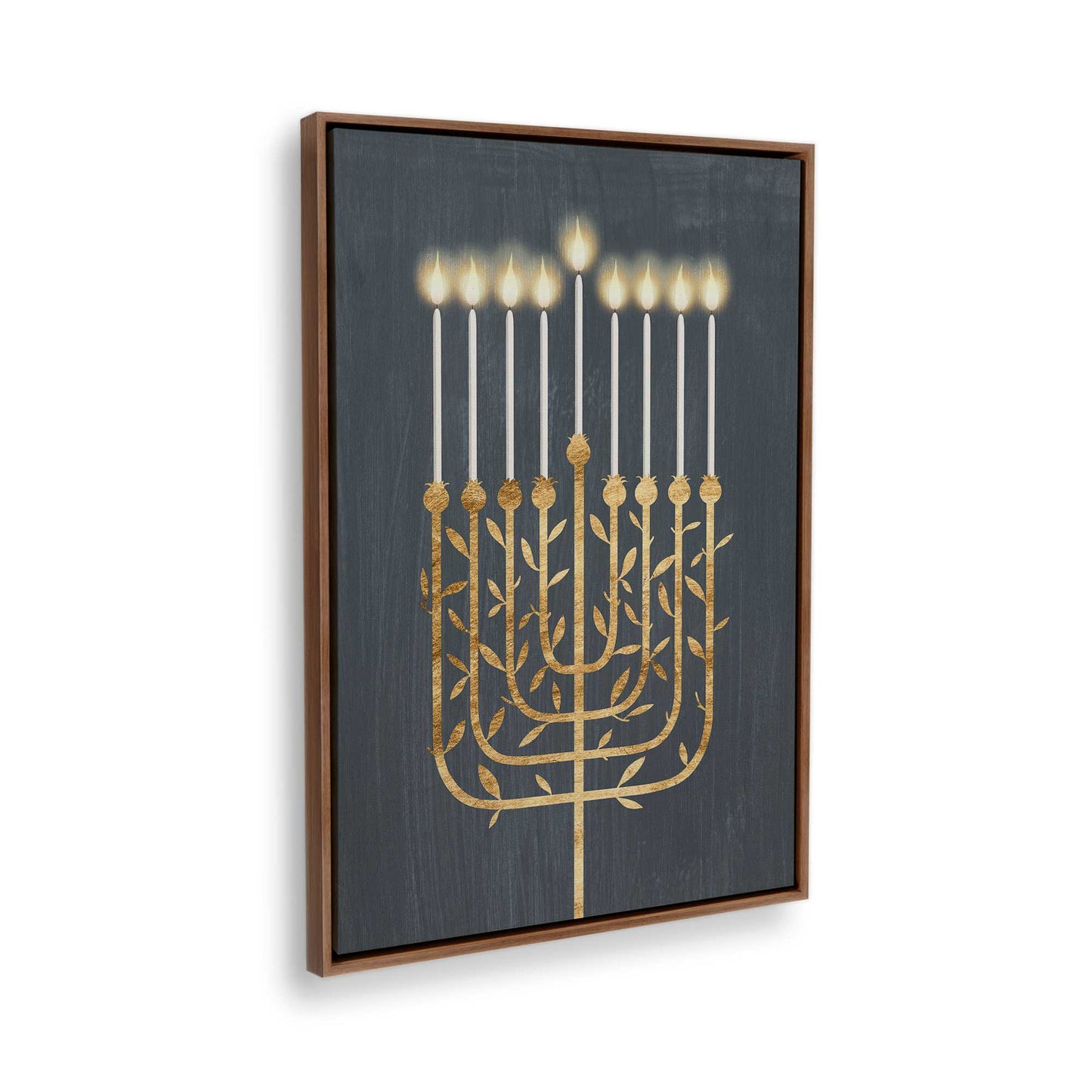 [Color:Walnut], Picture of the corner of the art