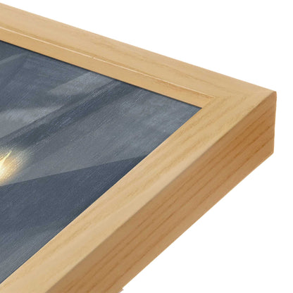 [Color:American Maple], Picture of art in a American Maple frame at an angle