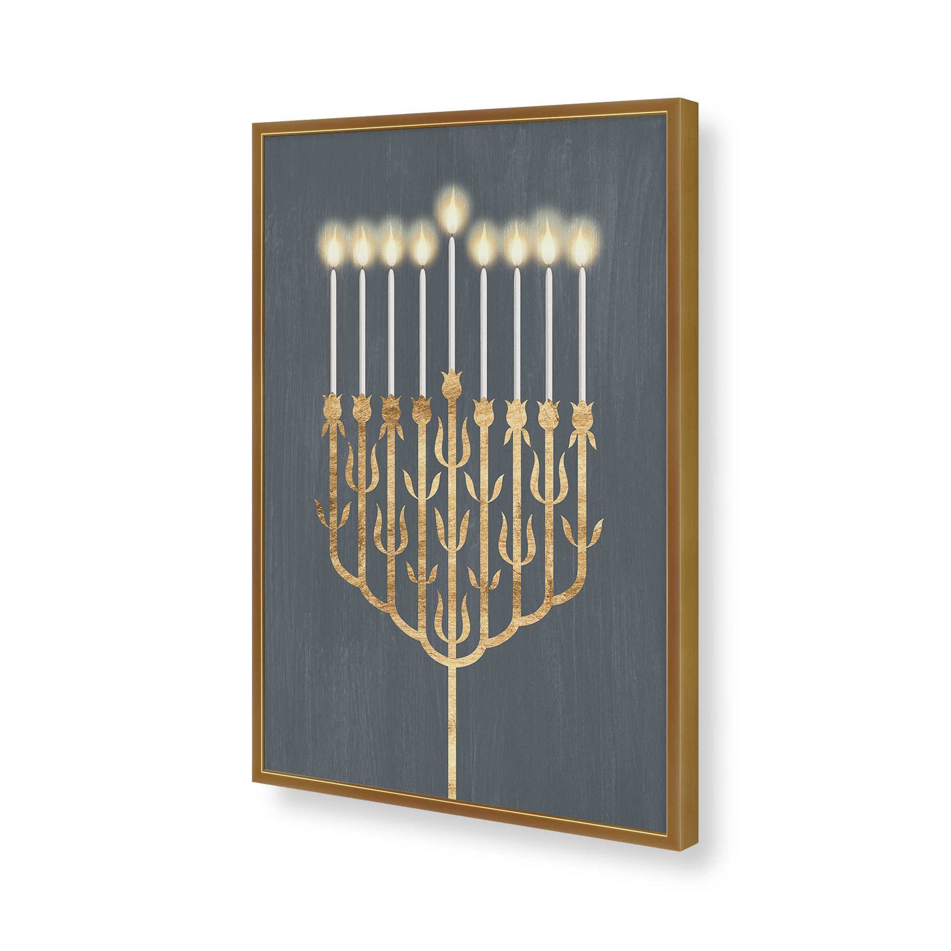 [Color:Polished Gold], Picture of art in a Polished Gold frame of the corner