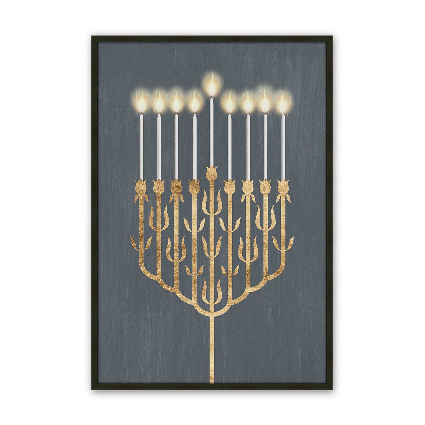 [Color:Satin Black], Picture of art in a Satin Black frame