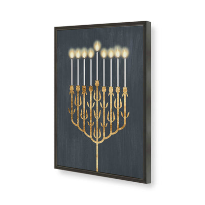 [Color:Satin Black], Picture of art in a Satin Black frame of the corner