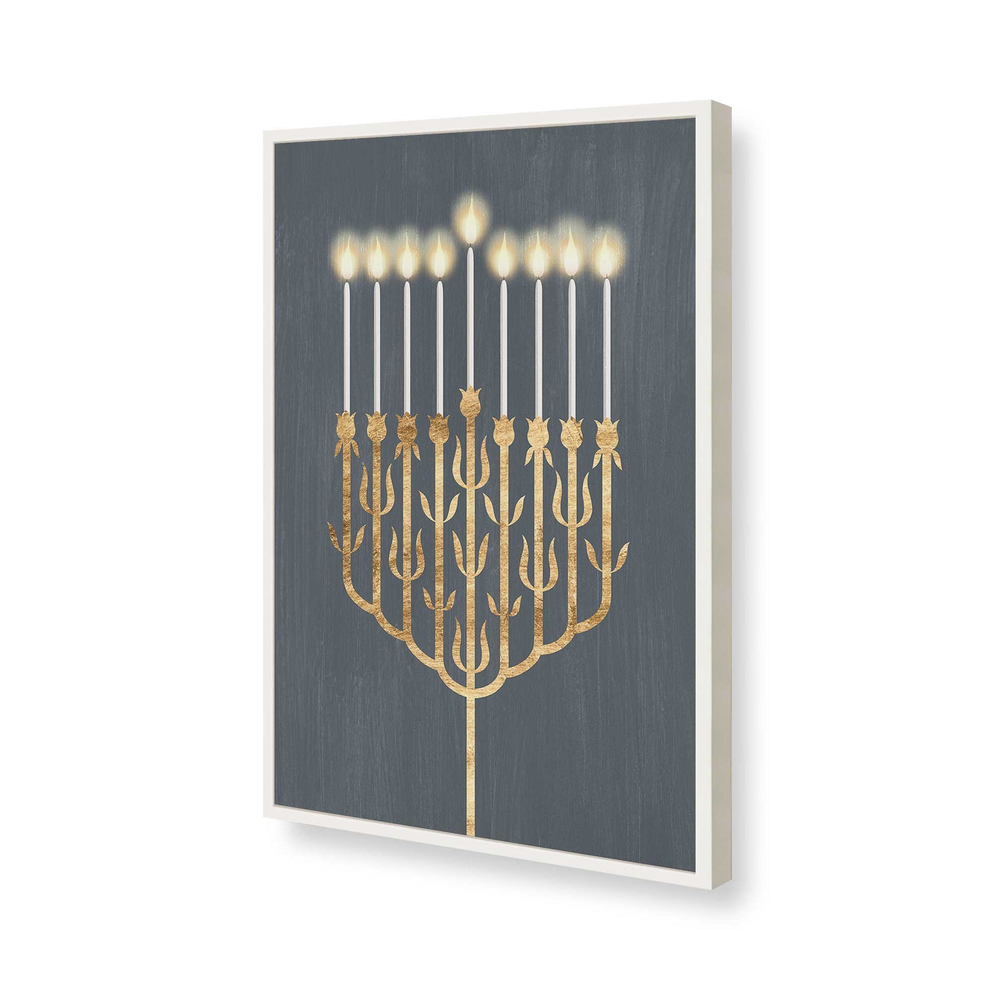 [Color:Opaque White], Picture of art in a Opaque White frame of the corner