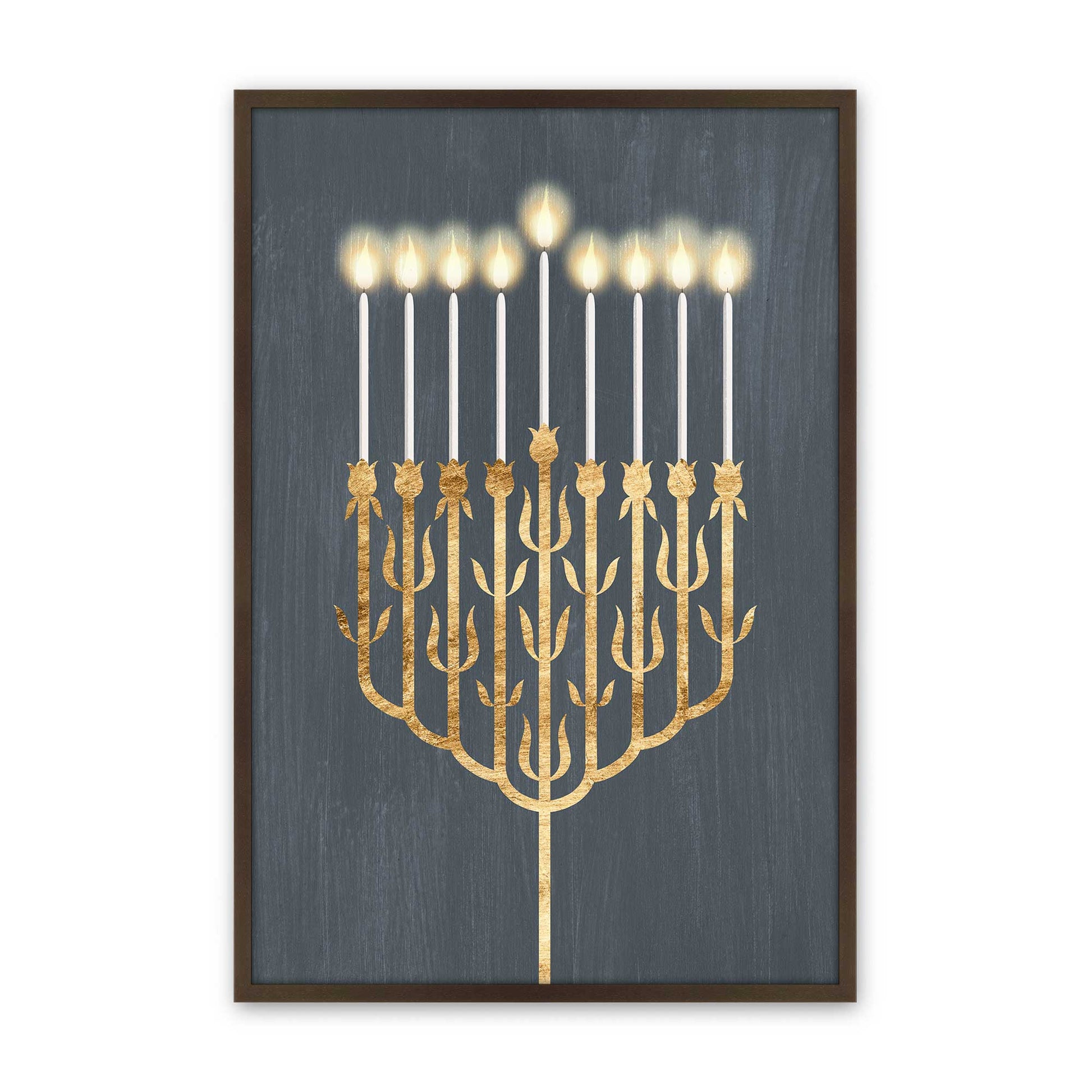 [Color:Brown], Picture of art in a Brown frame