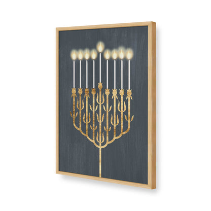 [Color:American Maple], Picture of art in a American Maple frame of the corner