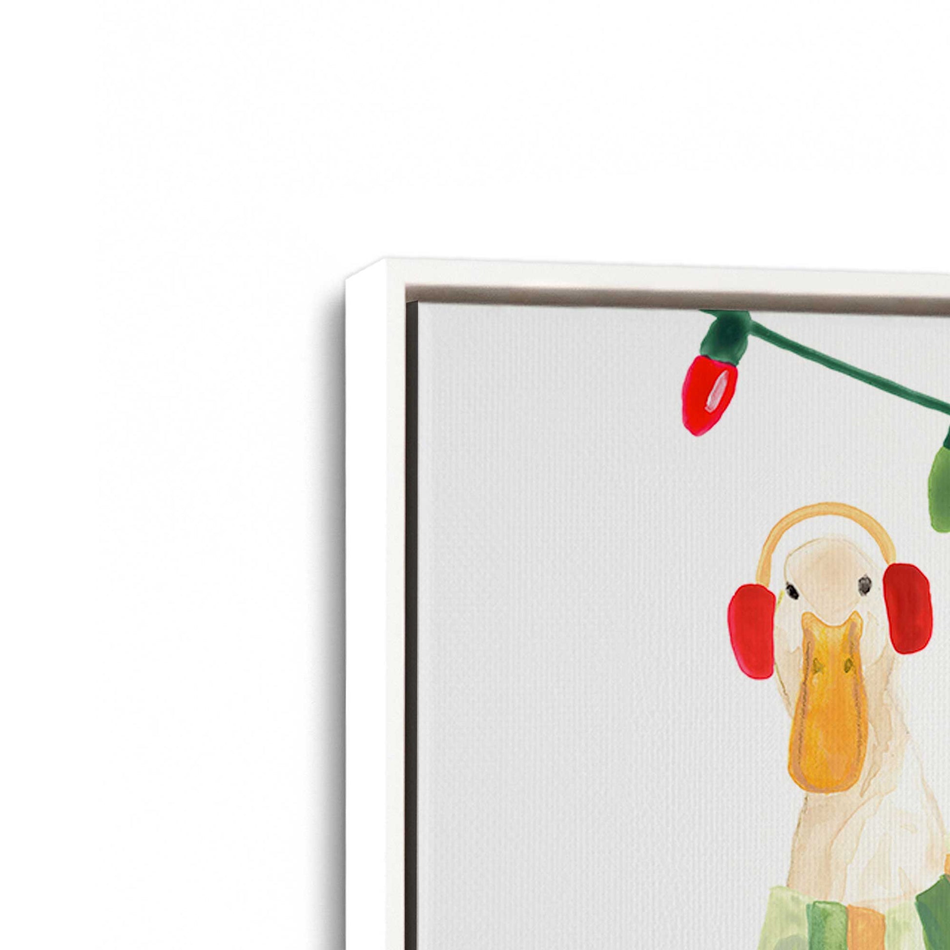 [Color:Opaque White], Picture of art in a White frame at an angle