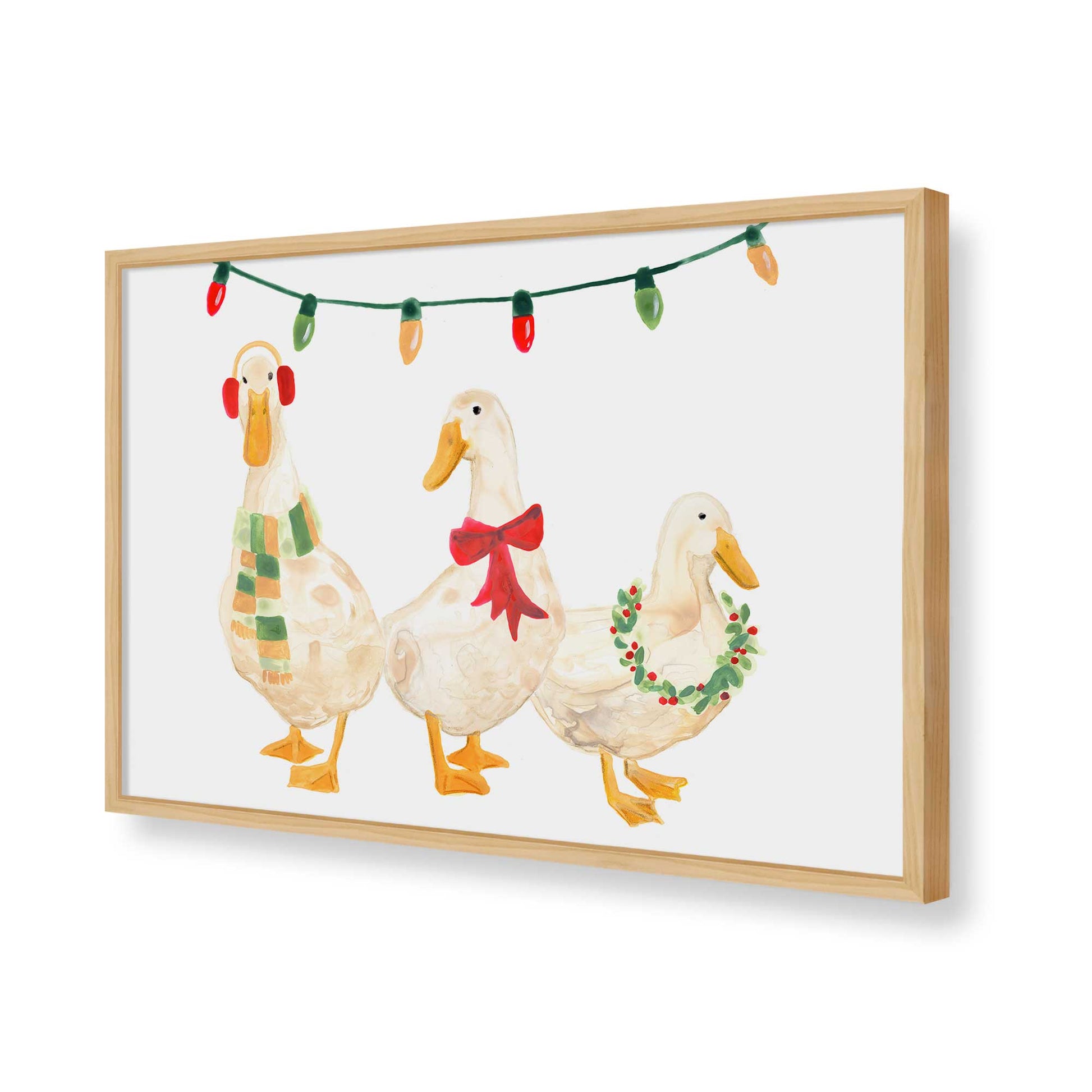 [Color:American Maple], Picture of art in a American Maple frame of the corner