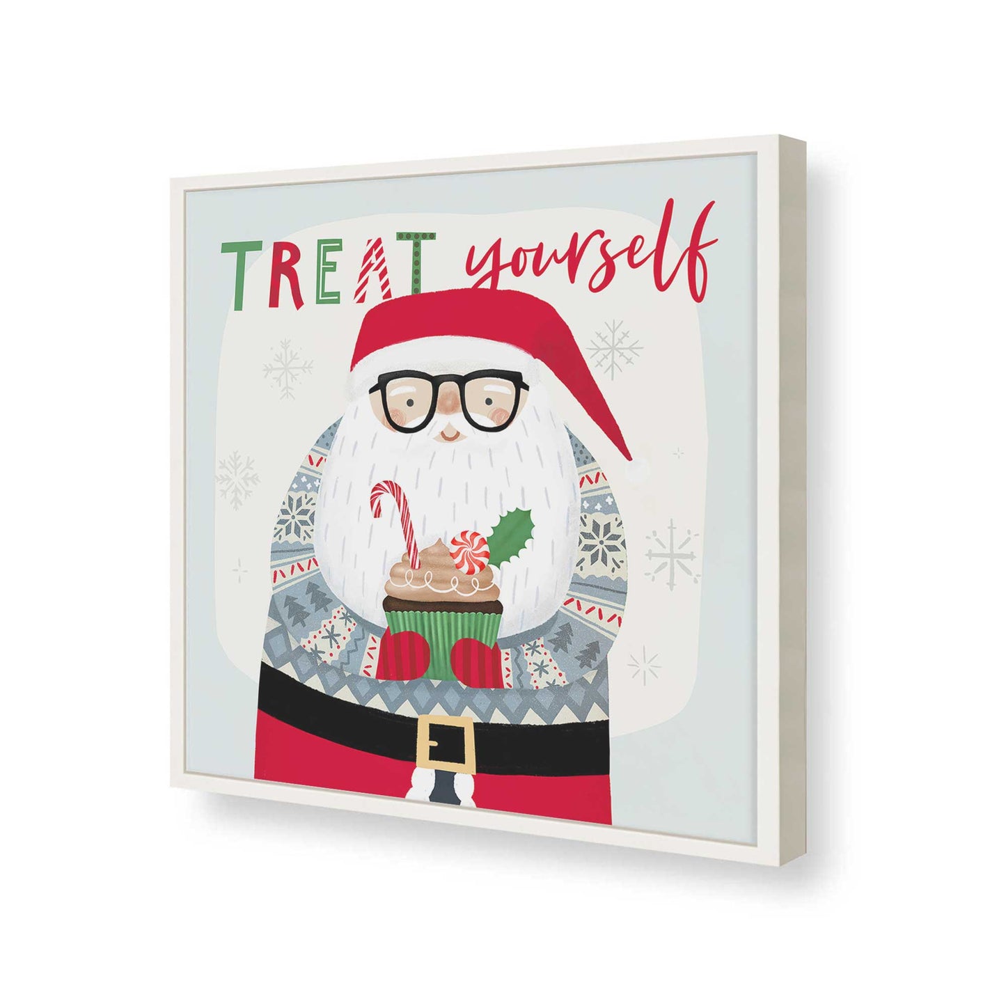 [Color:Opaque White], Picture of art in a Opaque White frame of the corner