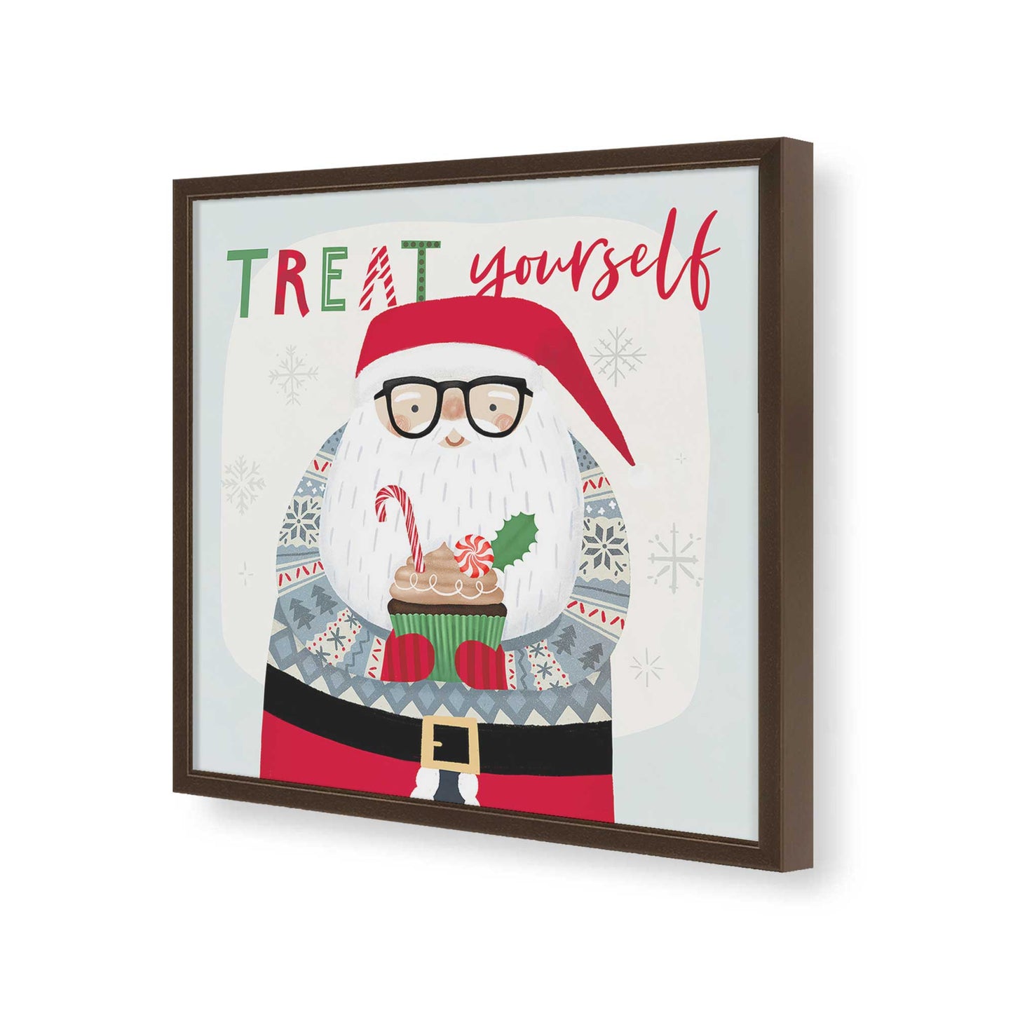 [Color:Espresso], Picture of art in a Espresso frame of the corner