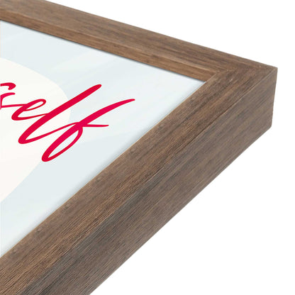 [Color:Walnut], Picture of art in a Walnut frame at an angle