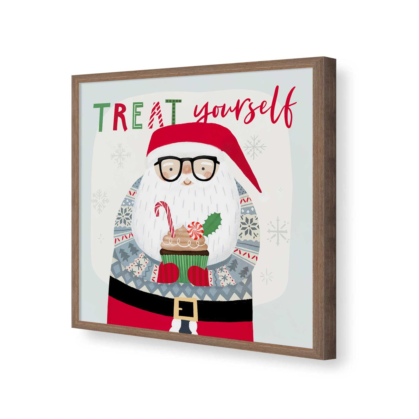 [Color:Walnut], Picture of art in a Walnut frame of the corner