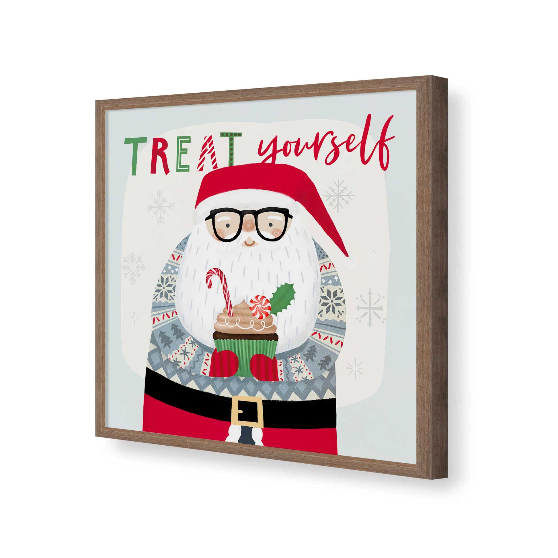 [Color:Walnut], Picture of art in a Walnut frame of the corner