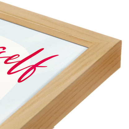 [Color:Espresso], Picture of art in a Espresso frame at an angle