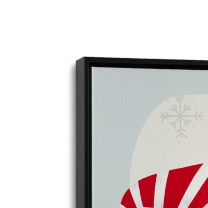 [Color:Satin Black], Picture of art in a Satin Black frame at an angle