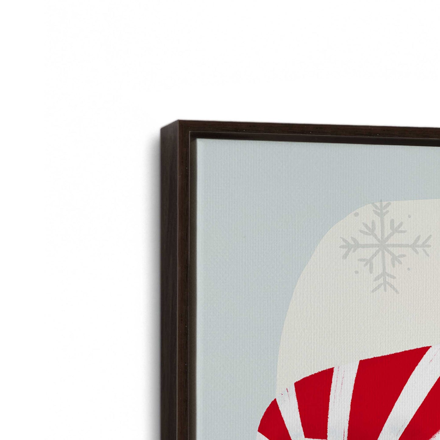 [Color:Espresso], Picture of art in a Espresso frame at an angle