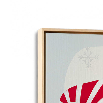 [Color:American Maple], Picture of art in a American Maple frame at an angle