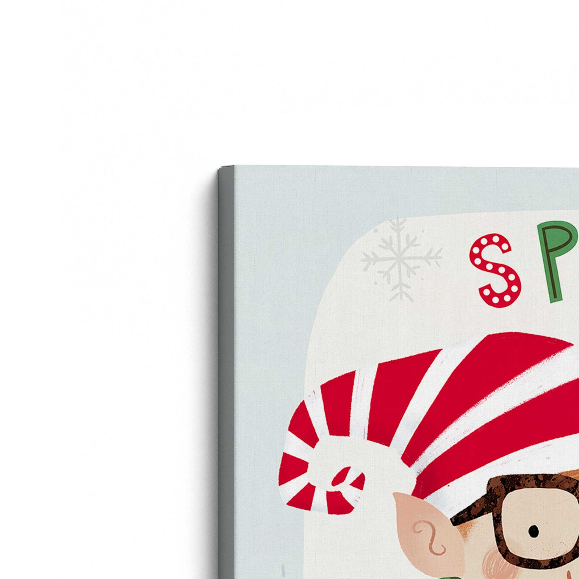 [Color:Stretched Canvas], Picture of the corner of the art