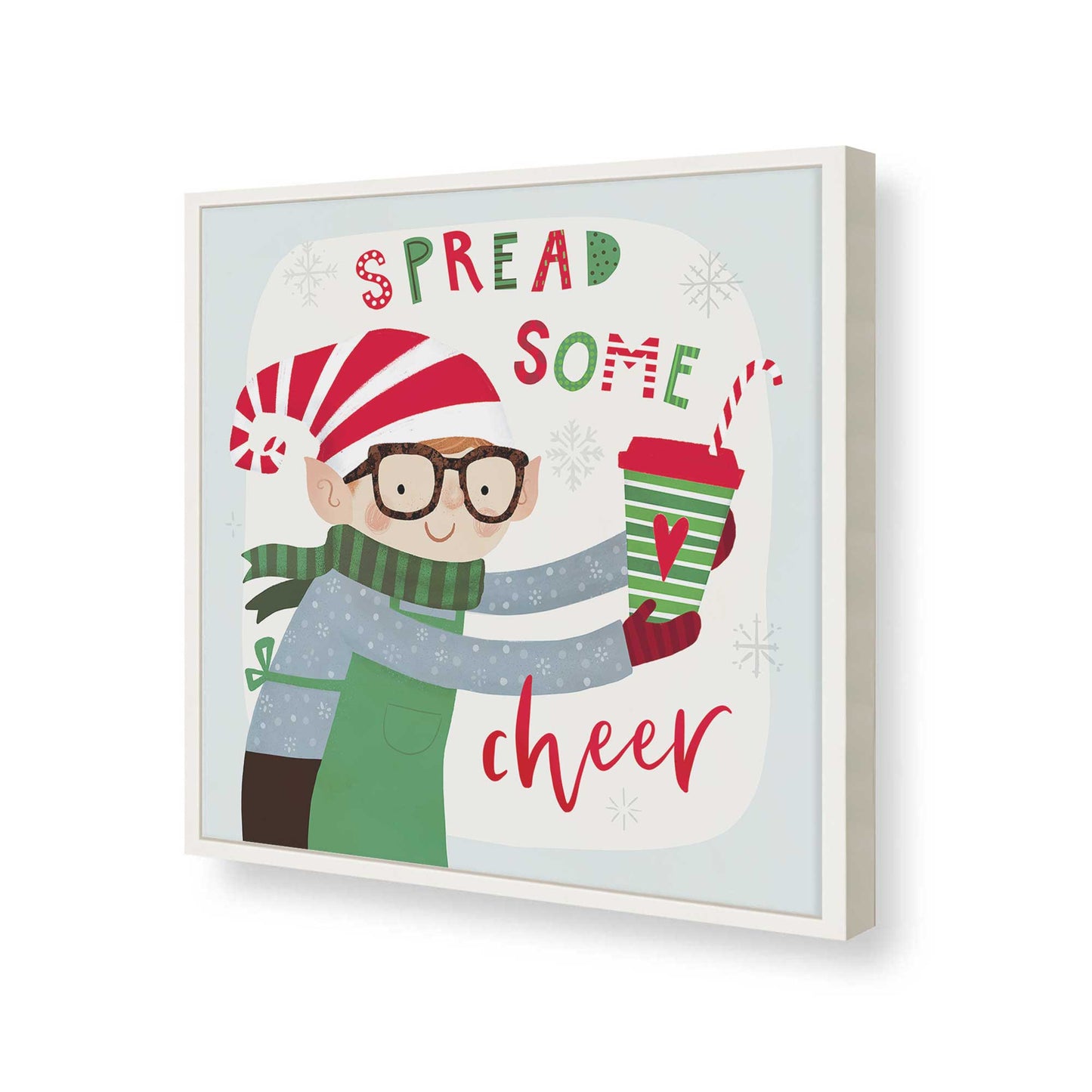 [Color:Opaque White], Picture of art in a Opaque White frame of the corner