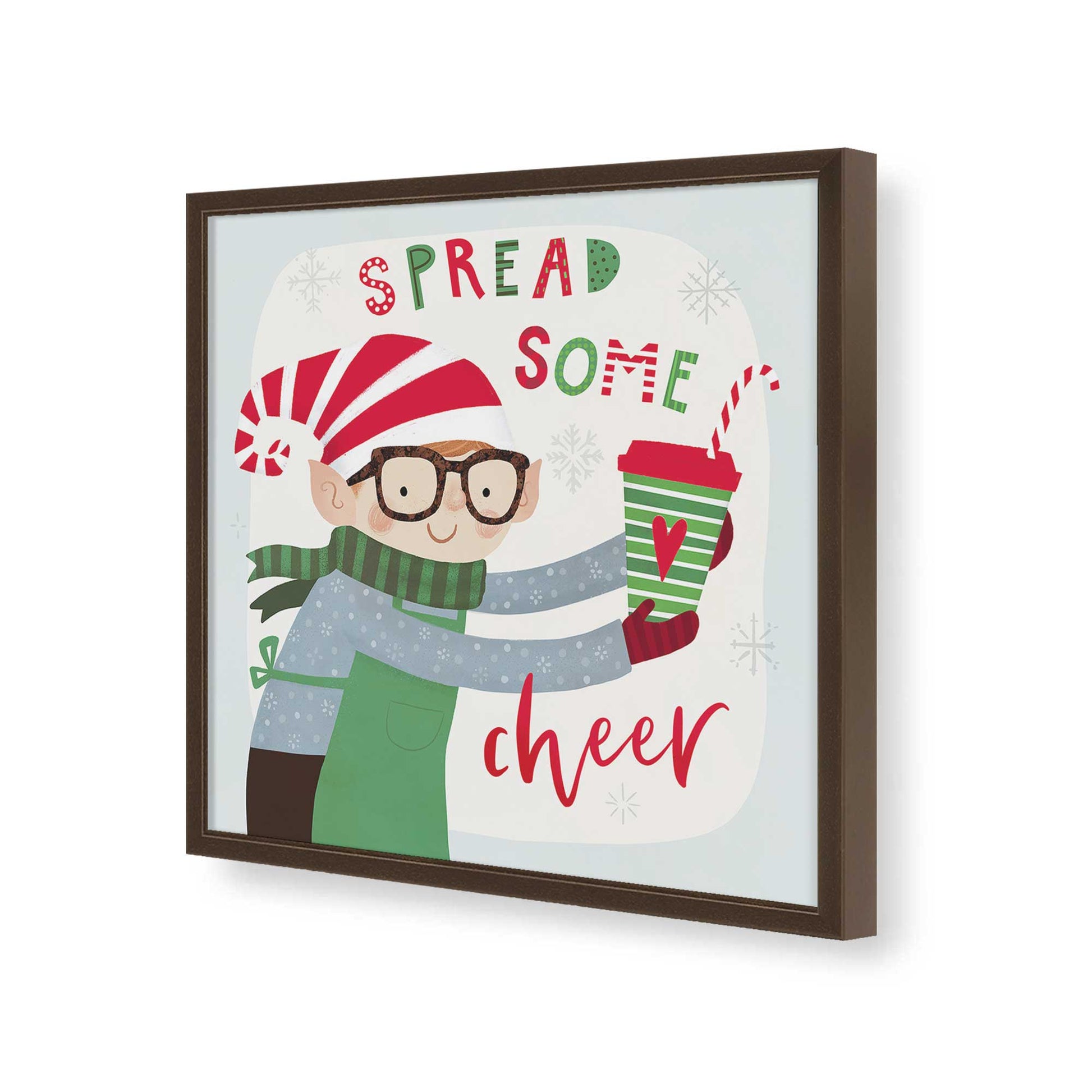 [Color:Espresso], Picture of art in a Espresso frame of the corner