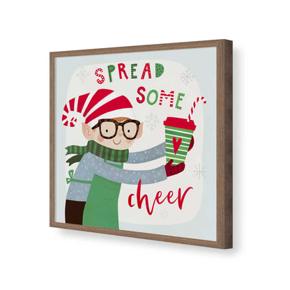 [Color:Walnut], Picture of art in a Walnut frame of the corner