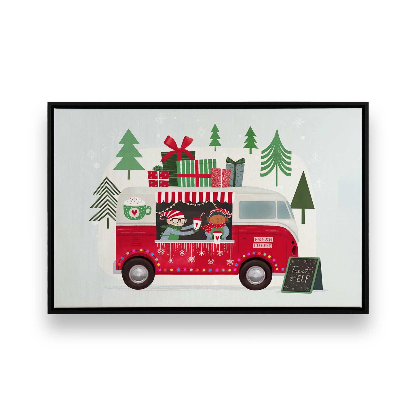 [Color:Satin Black], Picture of art in a Satin Black frame