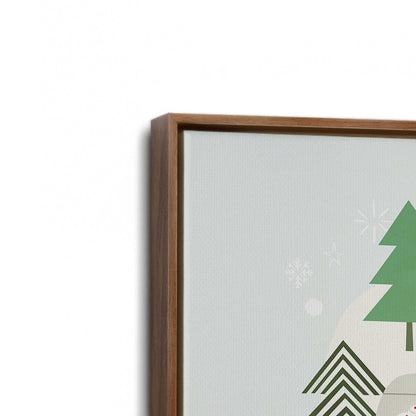 [Color:Walnut], Picture of art in a Walnut frame at an angle